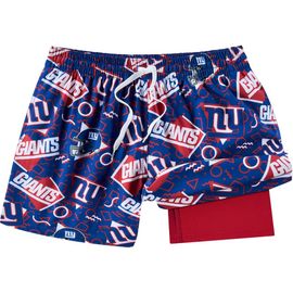 Chubbies Men's Chubbies Blue New York Giants Game Day Fit Classic Lined Swim Trunks 