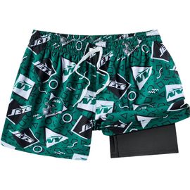 Chubbies Men's Chubbies Green New York Jets Game Day Fit Classic Lined Swim Trunks 