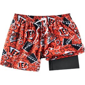 Chubbies Men's Chubbies Orange Cincinnati Bengals Game Day Fit Classic Lined Swim Trunks 