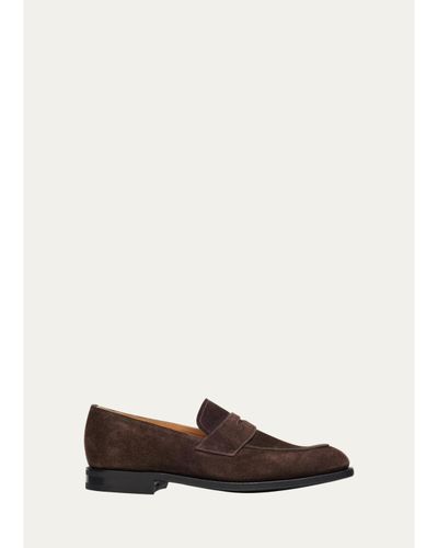 Church's Men's Hertford R 2.0 Suede Penny Loafers
