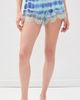 Ciao Ciao Vacation Ciao Ciao Vacation Curacao Tie-Dye Lace Trim Shorts Tide - 2
