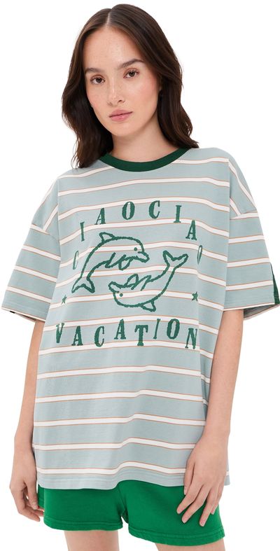 Ciao Ciao Vacation Ciao Ciao Vacation Delfino Core Tee Blue Stripe