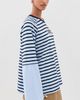 Ciao Ciao Vacation Ciao Ciao Vacation Double Trouble Long Sleeve Tee Blue Stripe - 4