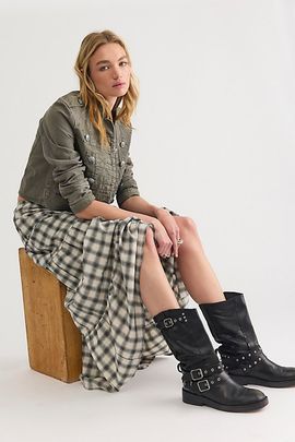 Ciao Ciao Vacation Ciao Ciao Vacation Sonder Check Tier Skirt