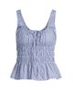 Ciao Lucia Women's Gigi Smocked Striped Cotton Sleeveless Top - 1