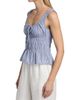 Ciao Lucia Women's Gigi Smocked Striped Cotton Sleeveless Top - 4