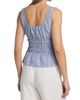Ciao Lucia Women's Gigi Smocked Striped Cotton Sleeveless Top - 5