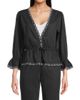 Ciao Lucia Women's Renata Embroidered Cotton Voile Top - 3