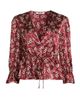 Ciao Lucia Women's Renata Floral Silk Charmeuse Top - 7