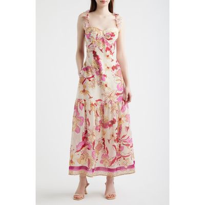 CIEBON CIEBON Anisha Tie Strap Maxi Dress