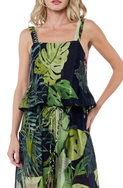 CIEBON CIEBON Arushi Palm Print Top