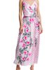 CIEBON CIEBON Clillian Floral Print Faux Wrap Dress - 1