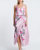 CIEBON CIEBON Clillian Floral Print Faux Wrap Dress - 5
