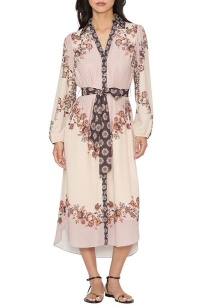 CIEBON CIEBON Clover Floral Print Midi Shirtdress
