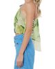 CIEBON CIEBON Elsy Floral Print Asymmetric Crop Top - 3