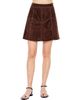 CIEBON CIEBON Eris Whipstitched Faux Suede Miniskirt - 1