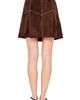 CIEBON CIEBON Eris Whipstitched Faux Suede Miniskirt - 2