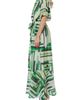 CIEBON CIEBON Gemma Puff Sleeve Tie Belt Maxi Dress - 3