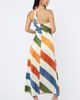 CIEBON CIEBON Jayla Diagonal Stripe Halter Dress - 5