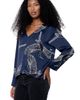 CIEBON CIEBON Jones Bird Print V-Neck Top - 4