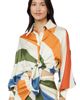 CIEBON CIEBON Kenia Stripe Satin Chiffon Button-Up Shirt - 4