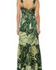 CIEBON CIEBON Kira Lace Trim Print Maxi Dress - 2