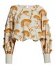 CIEBON CIEBON Lenny Embroidered Long Sleeve Crop Top - 1