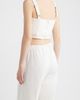 CIEBON CIEBON Lyra Embroidered Cotton Crop Top - 2