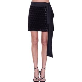 CIEBON CIEBON Marla Burnout Velvet Miniskirt