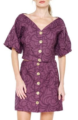 CIEBON CIEBON Natalyna Puff Sleeve Cotton Top