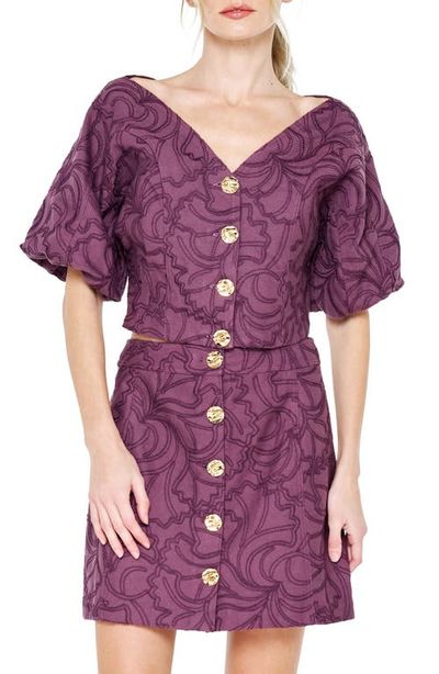 CIEBON CIEBON Natalyna Puff Sleeve Cotton Top