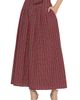 CIEBON CIEBON Pheona Embellished Plaid Midi Skirt - 1