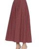 CIEBON CIEBON Pheona Embellished Plaid Midi Skirt - 3