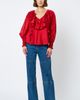 CIEBON CIEBON Saruma Satin Ruffle Collar Blouse - 5