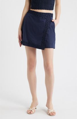 CIEBON CIEBON Silla Embroidery Detail Cotton Skort
