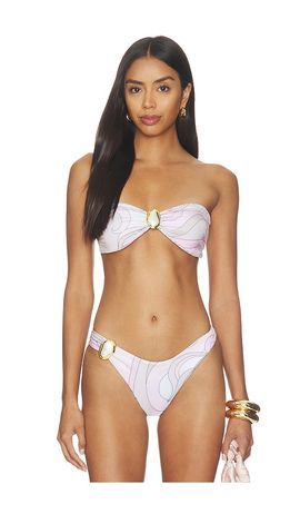 Cin Cin Cin Cin Coast Moonstone Bandeau Bikini Top