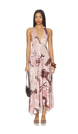 Cin Cin Cin Cin Lalique Halter Dress