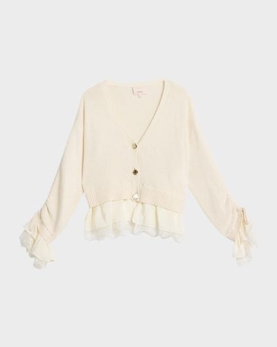 Cinq à Sept Atley Lace-Trim Cardigan