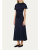 Cinq à Sept Avielle Ruched Boat-Neck Midi Dress - 4