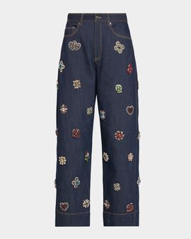 Cinq à Sept Baroque Embellished Hayden Jeans