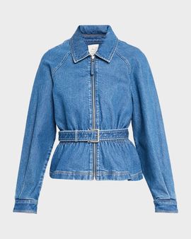 Cinq à Sept Briar Belted Denim Jacket