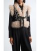 Cinq à Sept Cinq à Sept Amaranthe Faux Fur Trim Embroidered Vest - 1