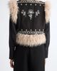 Cinq à Sept Cinq à Sept Amaranthe Faux Fur Trim Embroidered Vest - 2