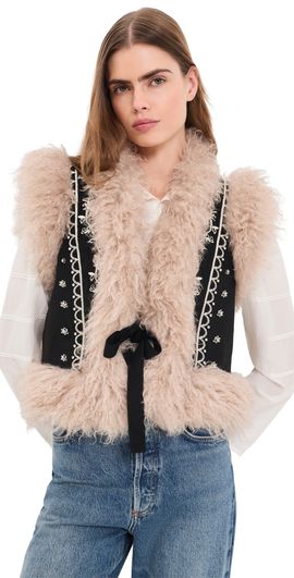 Cinq à Sept Cinq à Sept Amaranthe Vest Black/Dark Gardenia