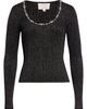 Cinq à Sept Cinq à Sept Aminta Embellished Metallic Pullover Sweater - 5