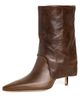 Cinq à Sept Cinq à Sept Anita Fold Over Ankle Booties Toffee - 1
