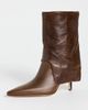 Cinq à Sept Cinq à Sept Anita Fold Over Ankle Booties Toffee - 2