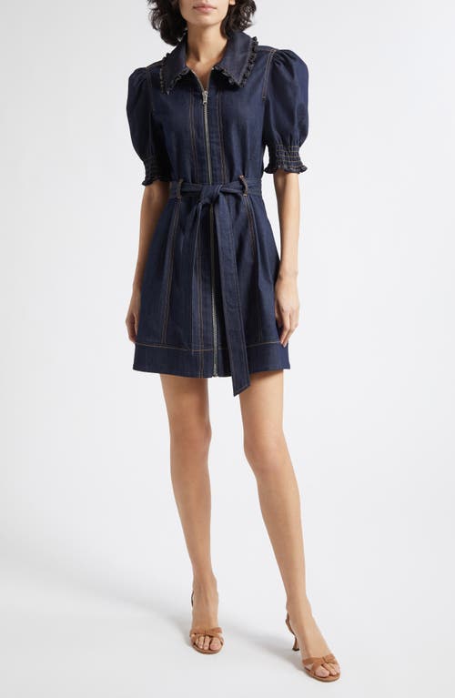 Cinq à Sept Cinq à Sept Annabella Ruffle Detail Denim Dress