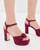 Cinq à Sept Cinq à Sept Arianna Suede Platform Sandals berrywine - 3