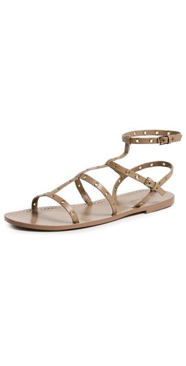 Cinq à Sept Cinq à Sept Ariella Strappy Grommet Sandals Brown Sugar